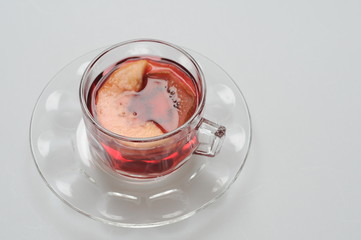 ドライフルーツのハイビスカスティーです