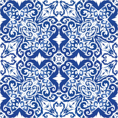 Traditional ornate portuguese azulejo.