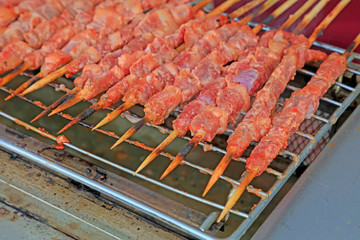 Roast mutton in a restaurant