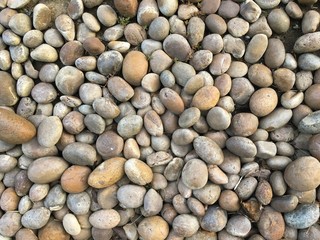 Beautiful stones textures on footpath,natural background 