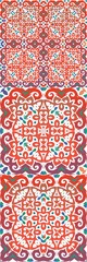 Fototapeta premium Ethnic ceramic tiles in mexican talavera.
