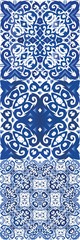 Decorative color ceramic azulejo tiles.