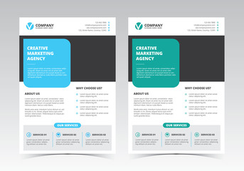 A4 Corporate Flyer Vector Design