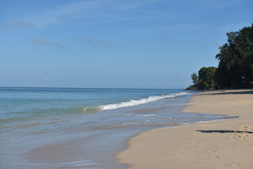 Orilla de una playa en Tailandia