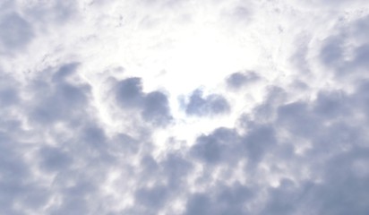 blue sky with white clouds