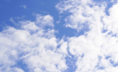 blue sky with white clouds