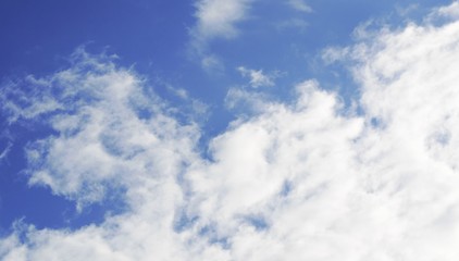 blue sky with white clouds
