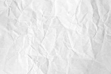 Crumpled white grey paper background texture