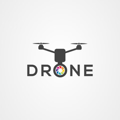 Drone icon logo vector design