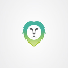 Lion icon logo vector design