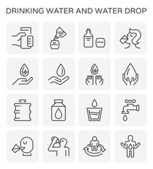 drinking water icon