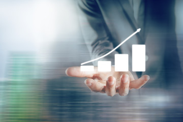 concept of fast business success.