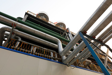 Chemical rectification equipment pipeline