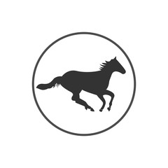 Horse Icon logo, Vector, Silhouette