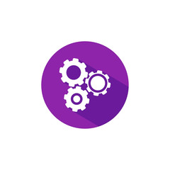 Gear icon design, Cog circle wheel machine part technology industry and technical theme Vector illustration