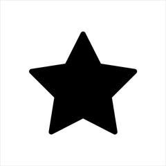 Vector star icon. black favorite symbol with trendy flat style icon for web site design, logo, app, UI isolated on white background