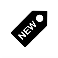 Vector tag label icon. black new product symbol with trendy flat style icon for web site design, logo, app, UI isolated on white background