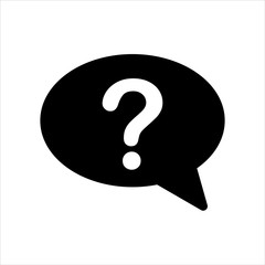 Vector information sign icon. black bubble chat symbol with trendy flat style icon for web site design, logo, app, UI isolated on white background