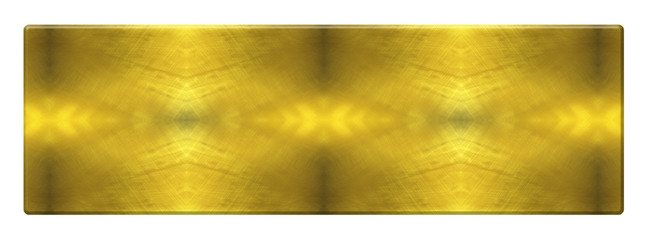 top golden metal long table isolated on white background,gold desk