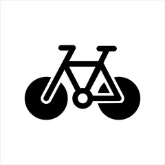 Vector bicycle icon. black symbol with trendy flat style icon for web site design, logo, app, UI isolated on white background