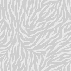 Tiger stripes seamless pattern. Striped animal skin texture. Abstract nature background. Vector illustration