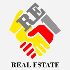 RE vector or logo sign