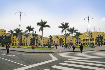 Plaza de Armas in Lima, Peru