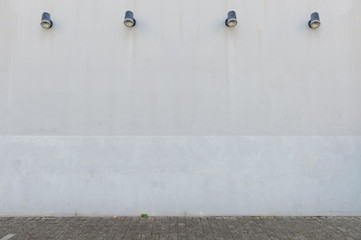 street wall background ,Industrial background, empty grunge urban street with warehouse brick wall