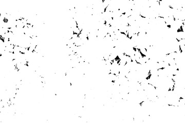 Grunge black and white texture. Abstract monochrome  background pattern of cracks, chips, scratches, stains, scuffs. Vintage old surface