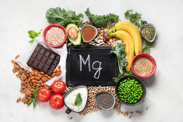 Food containing magnesium