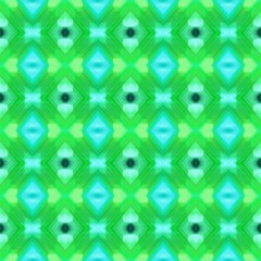 seamless repeatable graphic pattern for printable textiles with lime green, turquoise and medium aqua marine colors