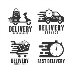 Fast delivery service vector design