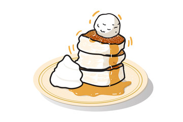 Pancakes are soft, velvety, fragrant and delicious until fascinated.