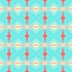 seamless pattern - modern futuristic background texture with sky blue, wheat and light coral colors