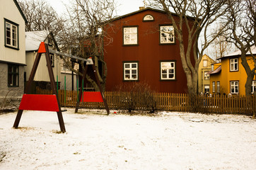 Houses at reikiavik full of colors