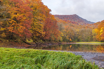 Towada Hachimantai National Park in autumn