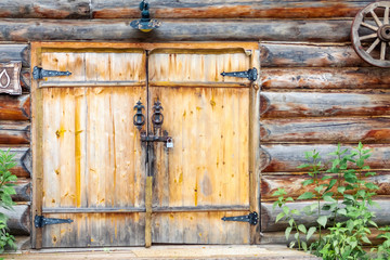Entrance to the forge with a wooden gate