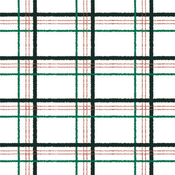 Stylish hand drawn window check,Grid square, plaid vector seamless pattern. Design for fashion, fabric,wallpaper, wrapping ,web , and all prints