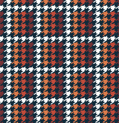 Stylish winter grid houndstooth in checkered form seamless pattern in vector,Design for fashion,fabric,web,wallpaper,warpping and all graphic type
