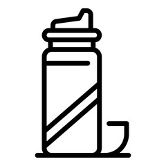 Barber shaving cream icon. Outline barber shaving cream vector icon for web design isolated on white background