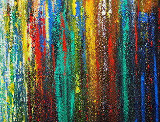 Abstract colorful glitter lines painting