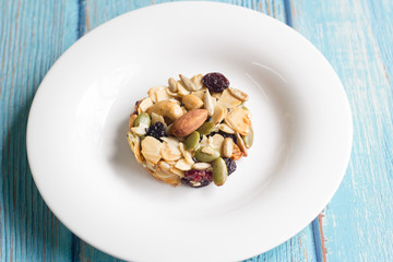 whole grains cookies (Almond, Cashew nut, Pumpkin seeds, Watermelon seeds, Sunflower seed, Chia seeds, black and white Sesame, Cranberry, Black currant)