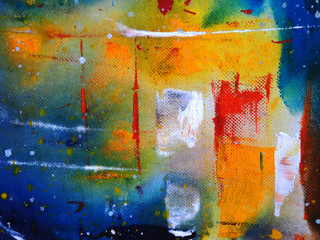 Colorful watercolor painting abstract background and texture.