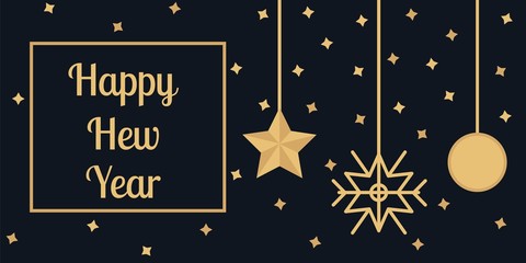 Fototapeta premium Happy new year and christmas background decoration design concept for designers for the site, business diary, card, banner, brochure, logo vector