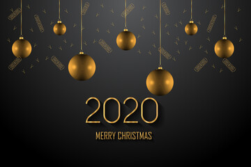 2020 Merry Christmas background for your seasonal invitations, festival posters, greetings cards.