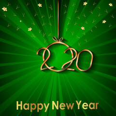2020 Happy New Year background for your seasonal invitations, greetings cards or christmas.