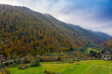 Fototapeta na wymiar Beautiful Slovenia – Municipality of Osilnica – Osilnica