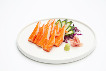 Kani Kamaboko or Crab Sticks, Traditional Japanese food.