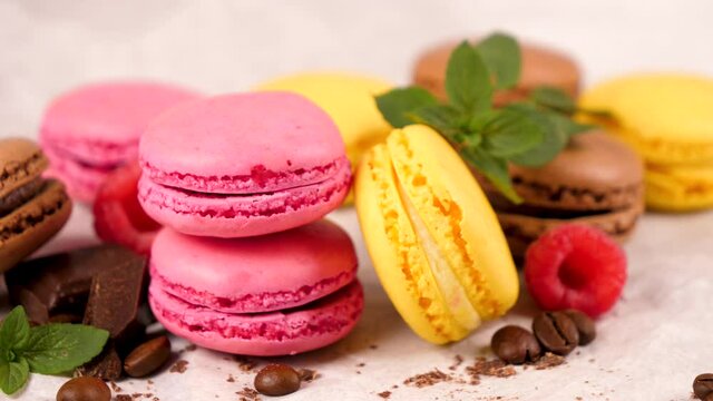 appetizing French biscuit, macaroon