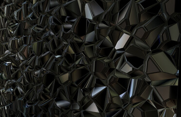 abstract metal steel crystal shards